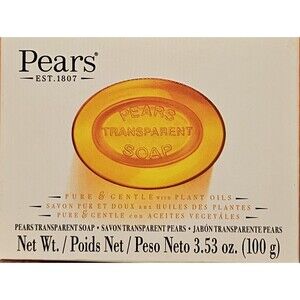 Pears Transparent Glycerin Bar Soap 3.53 Oz Each ORANGE COLOR Pack of 1